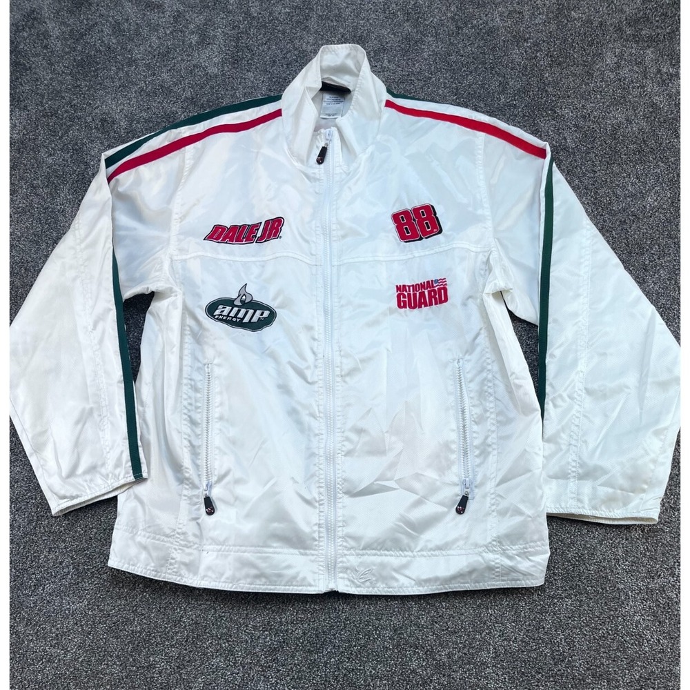 Vintage Chase Authentics Dale Jr Amp Racing‎ Windbreaker Jacket Mens Medium VTG